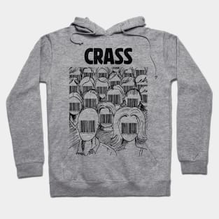 Barcode face Crass Hoodie